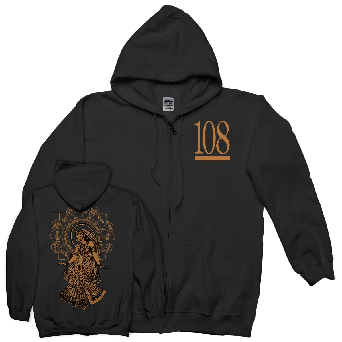 108 "Radha" Zip-Up Sweatshirt