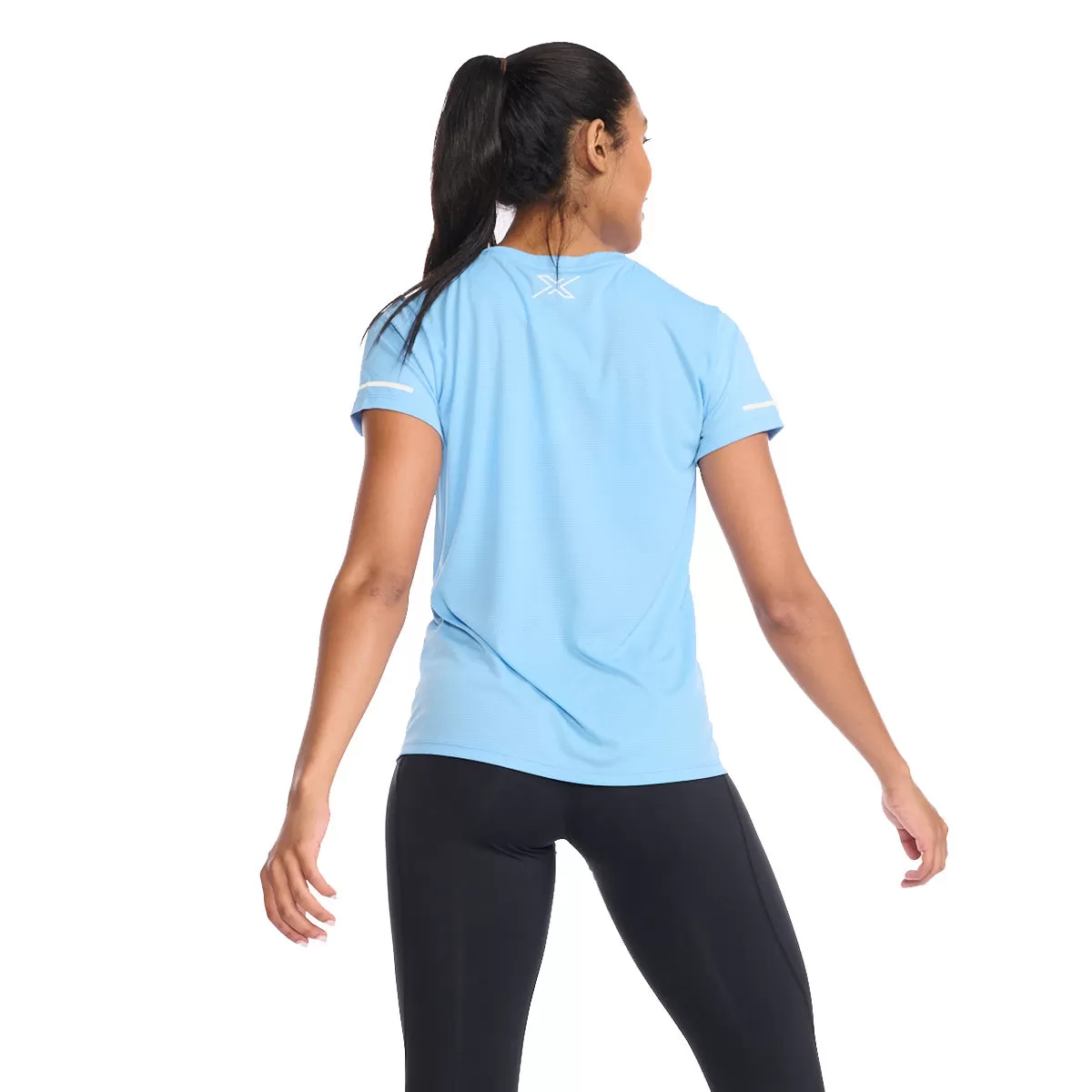 2XU Aero Tee Womens | Mirage/White Reflective