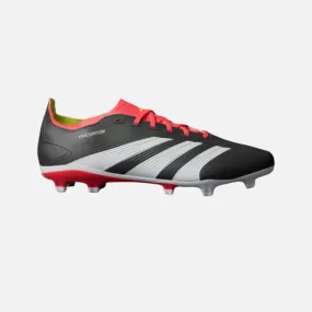 Adidas Predator League L Unisex Football Ground Shoes -Core Black/Cloud White/Solar Red