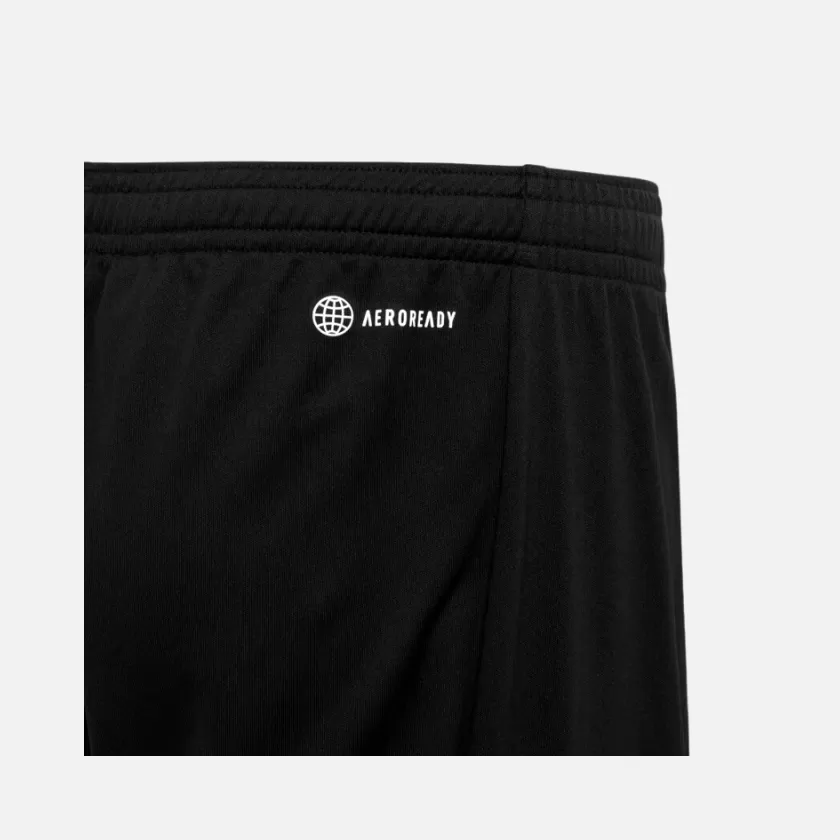 Adidas Train Essential Aeroready Logo Regular-Fit Kids Unisex Shorts (5-16 years)- Black/White