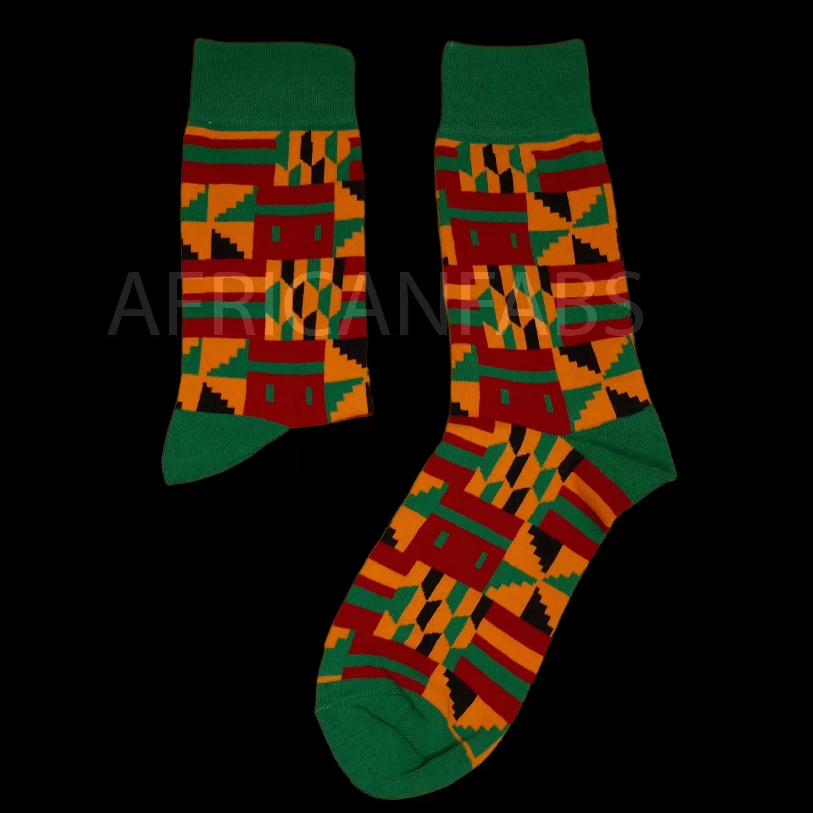 African socks / Afro socks set AKWAABA in pouch - Set of 5 pairs