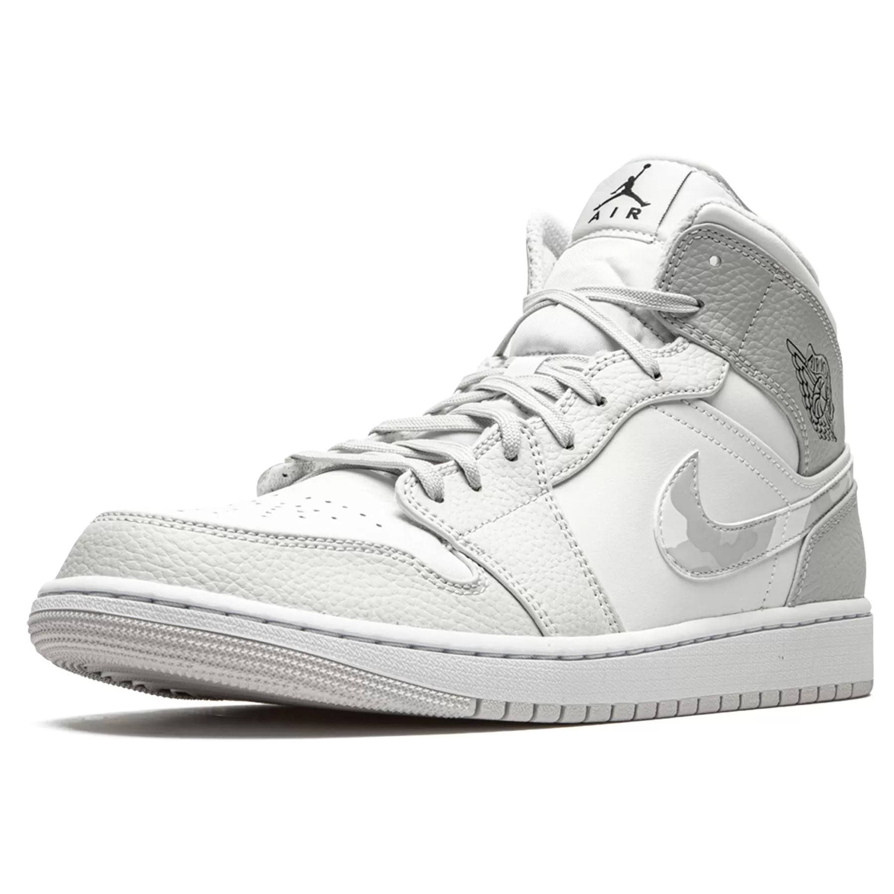 Air Jordan 1 Mid 'Swoosh Logo - Grey Camo'