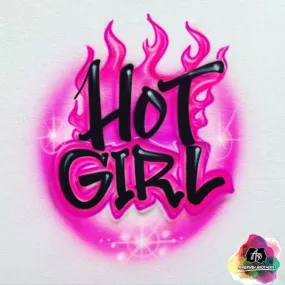 Airbrush Hot Girl Shirt Design