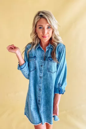 Alice Denim Long Sleeve Dress