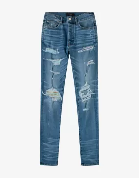 Amiri Hawaiian Patch Rosebowl Jeans