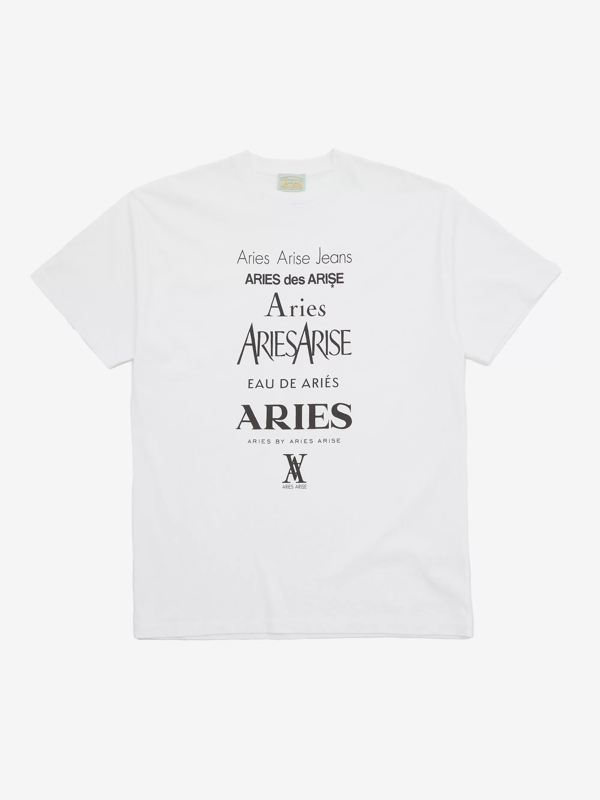 Aries Perfume Short Sleeve T-Shirt - White