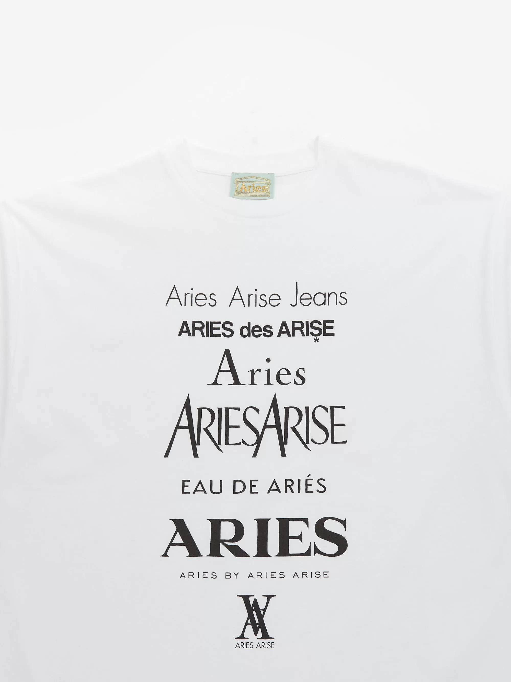 Aries Perfume Short Sleeve T-Shirt - White