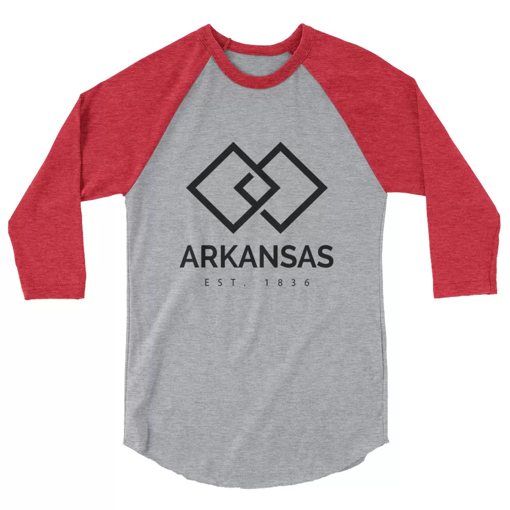 Arkansas - 3/4 Sleeve Raglan Shirt - Established