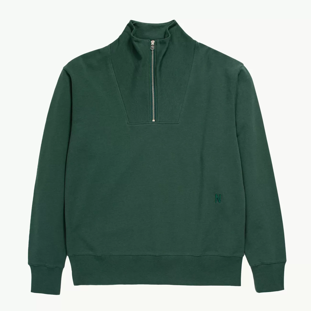 ARNE SEACELL HALF ZIP DARTMOUTH GREEN