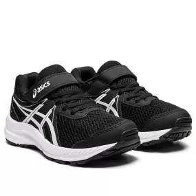 Asics Contend 7 PS Kids Black White   