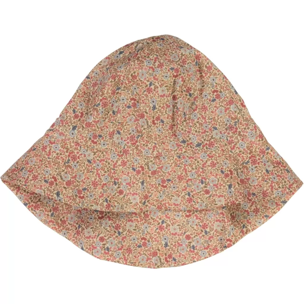 Baby Girl Sun Hat - porcelain flowers