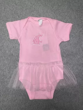 Baby Pink Embroidered Tutu Onesie