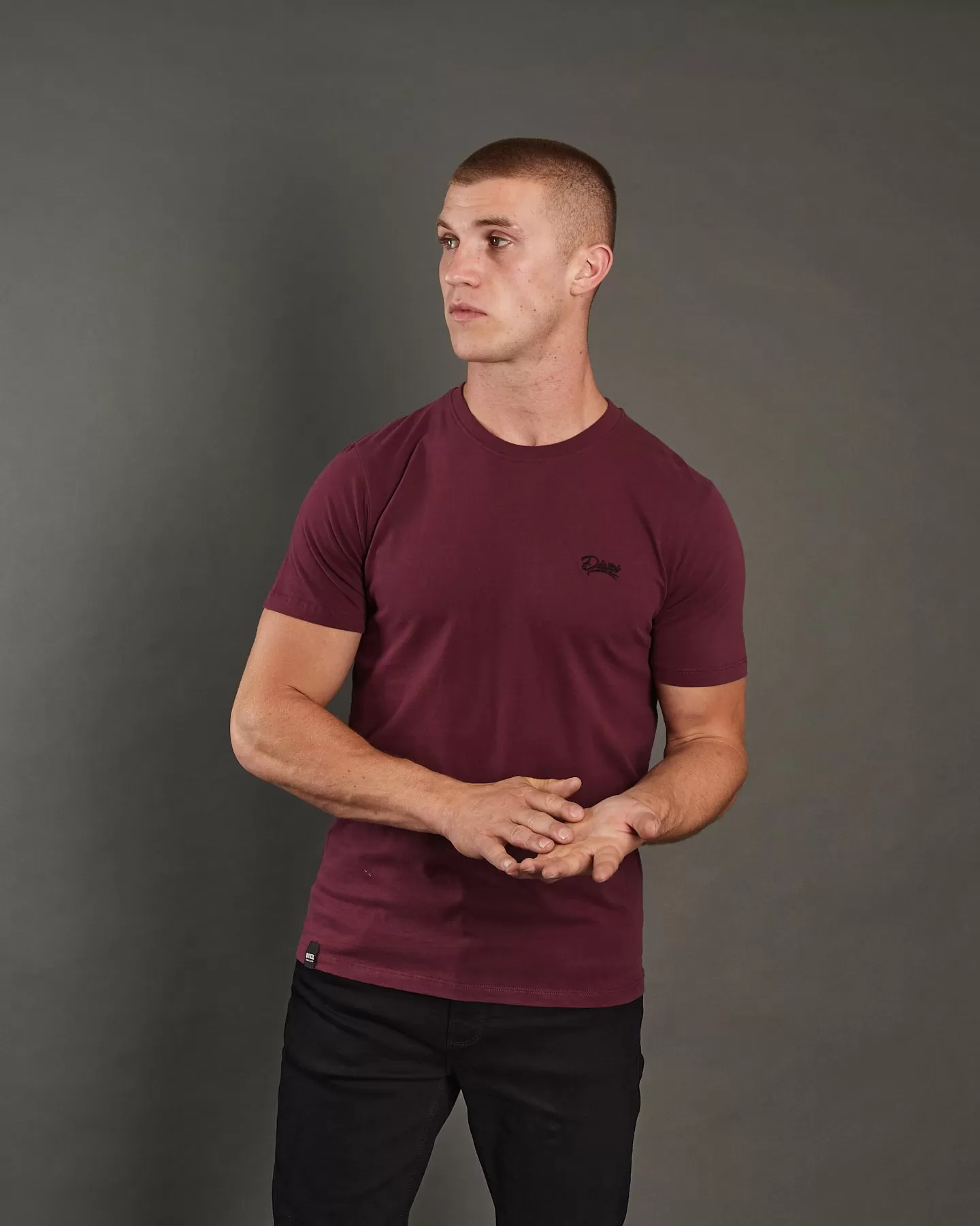 Basic Caden O Neck Tee Wine Port