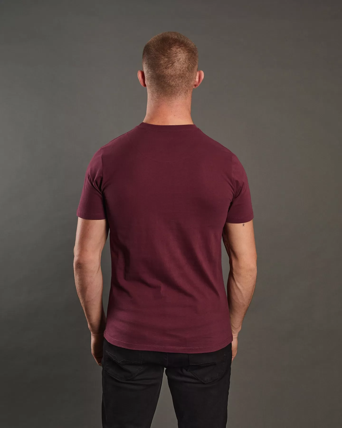 Basic Caden O Neck Tee Wine Port