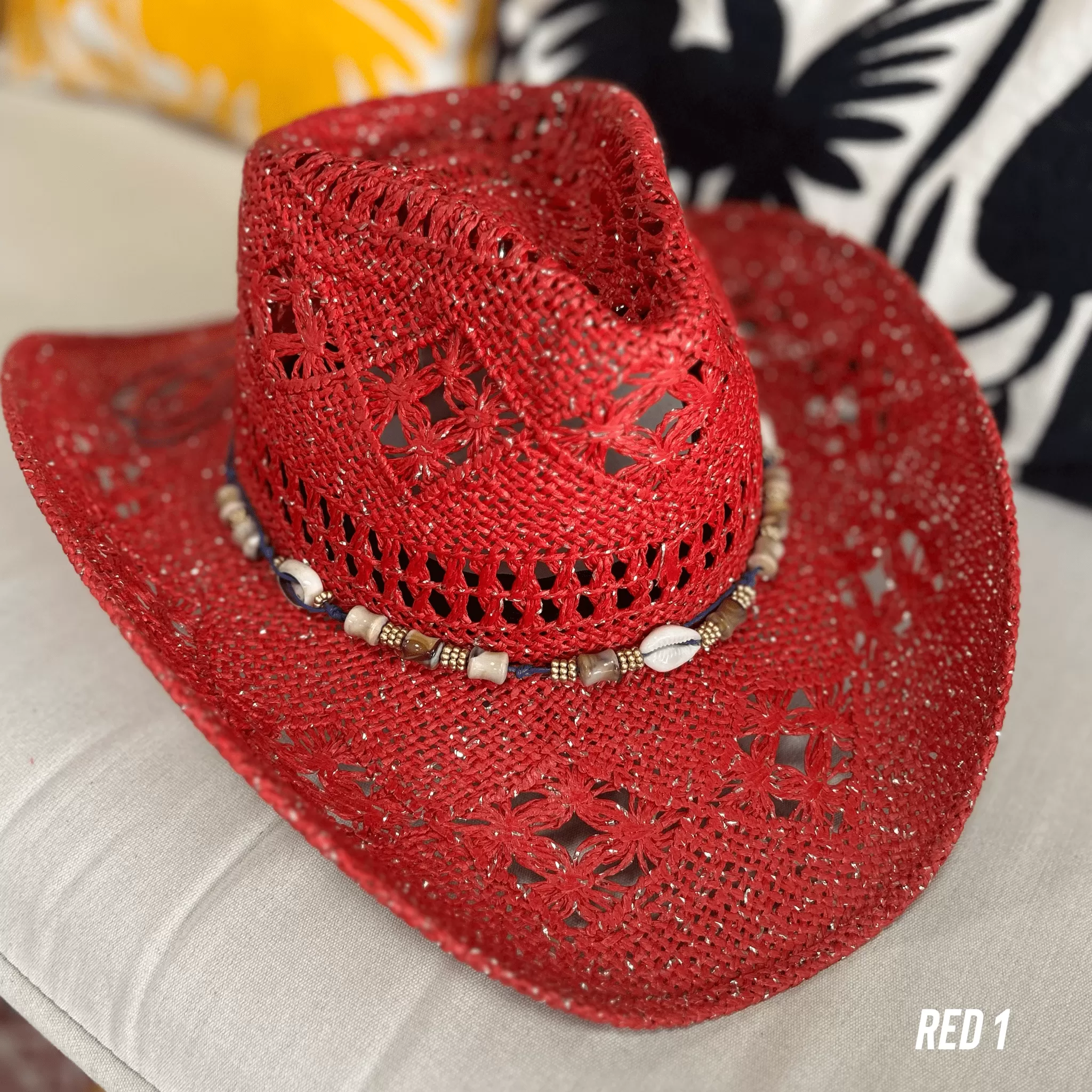 Beach Cowboy Straw Hat Sparkeld