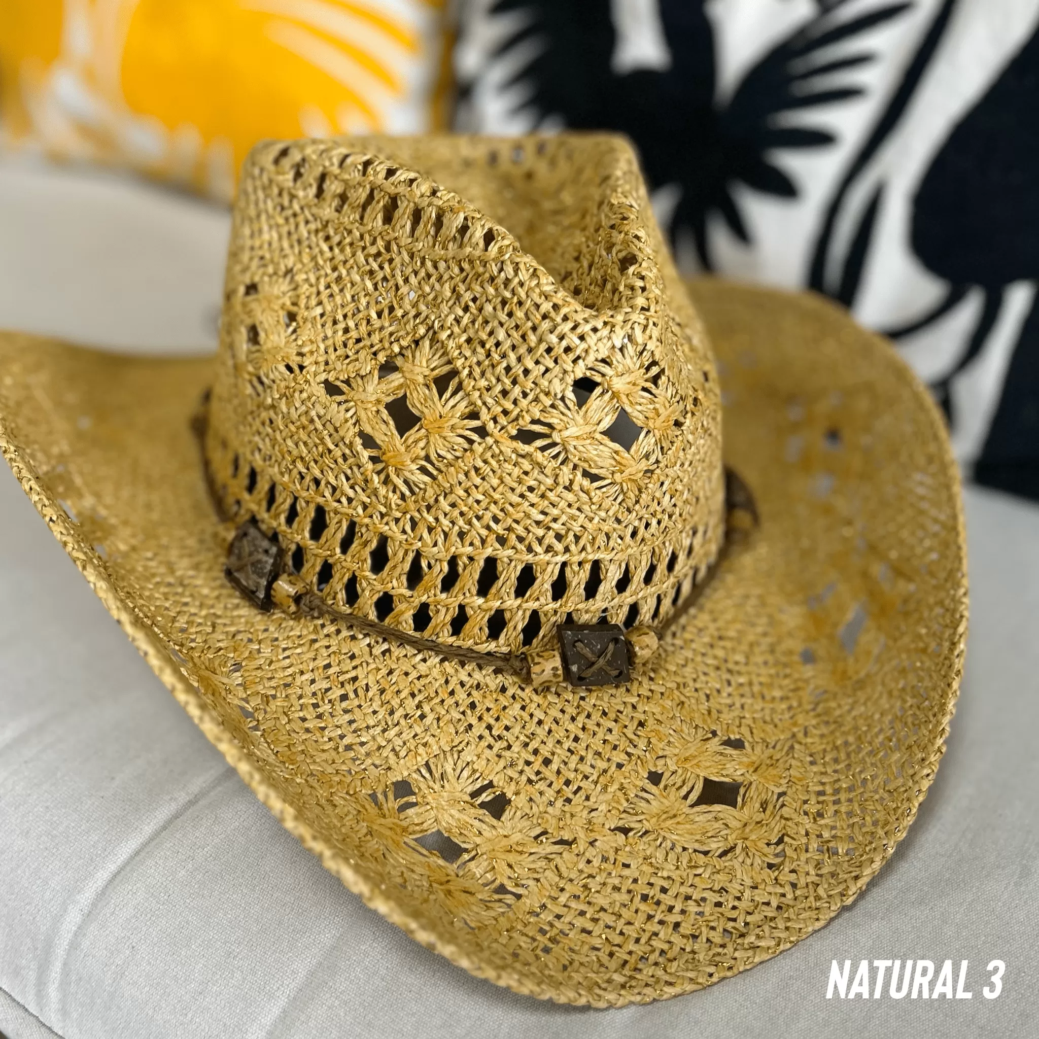 Beach Cowboy Straw Hat Sparkeld