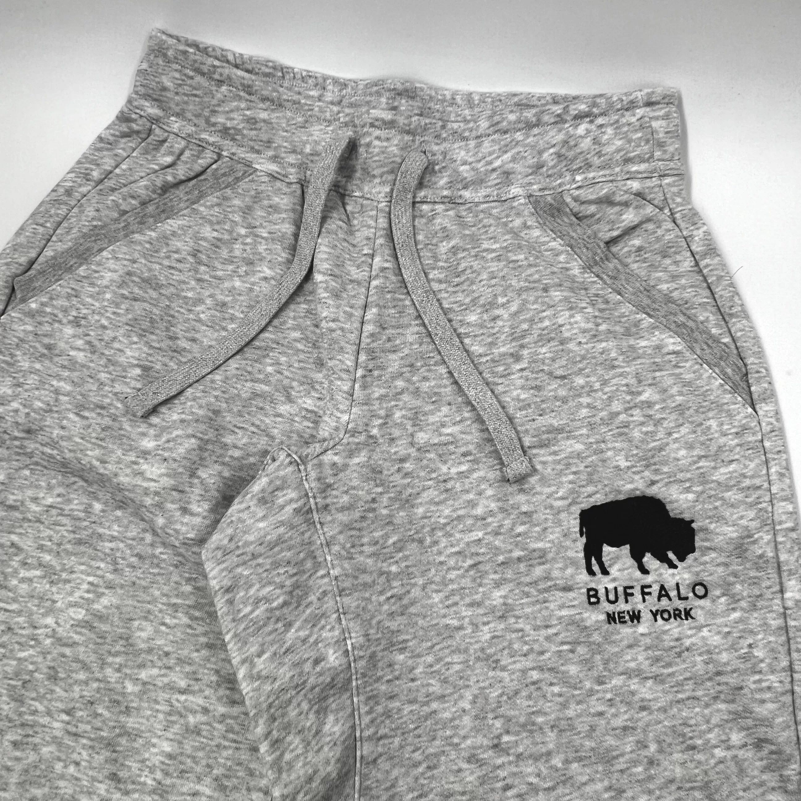 BFLO Heather Grey With Embroidered Buffalo, NY Sweatpants