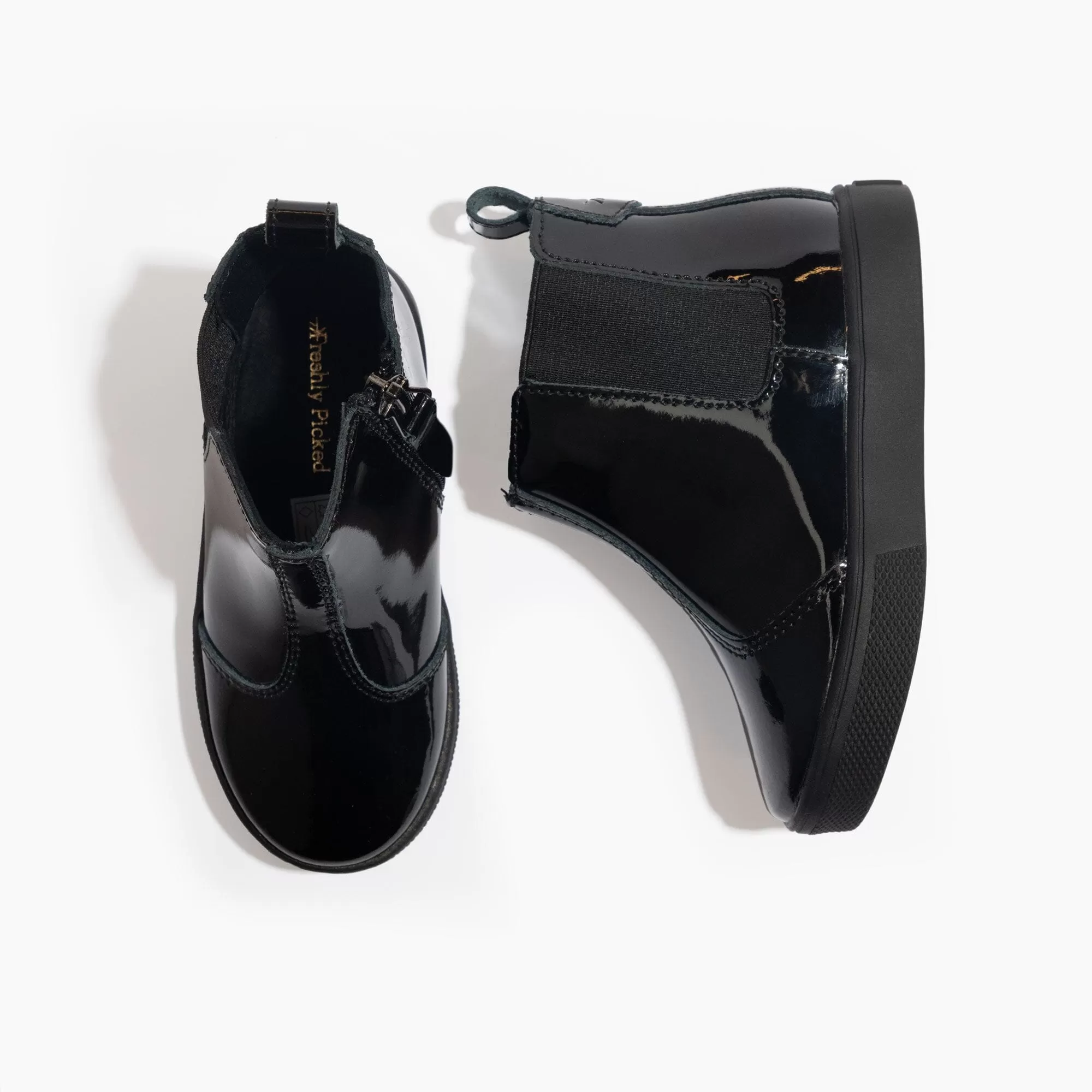 Black Patent Chelsea Boot II Sneaker