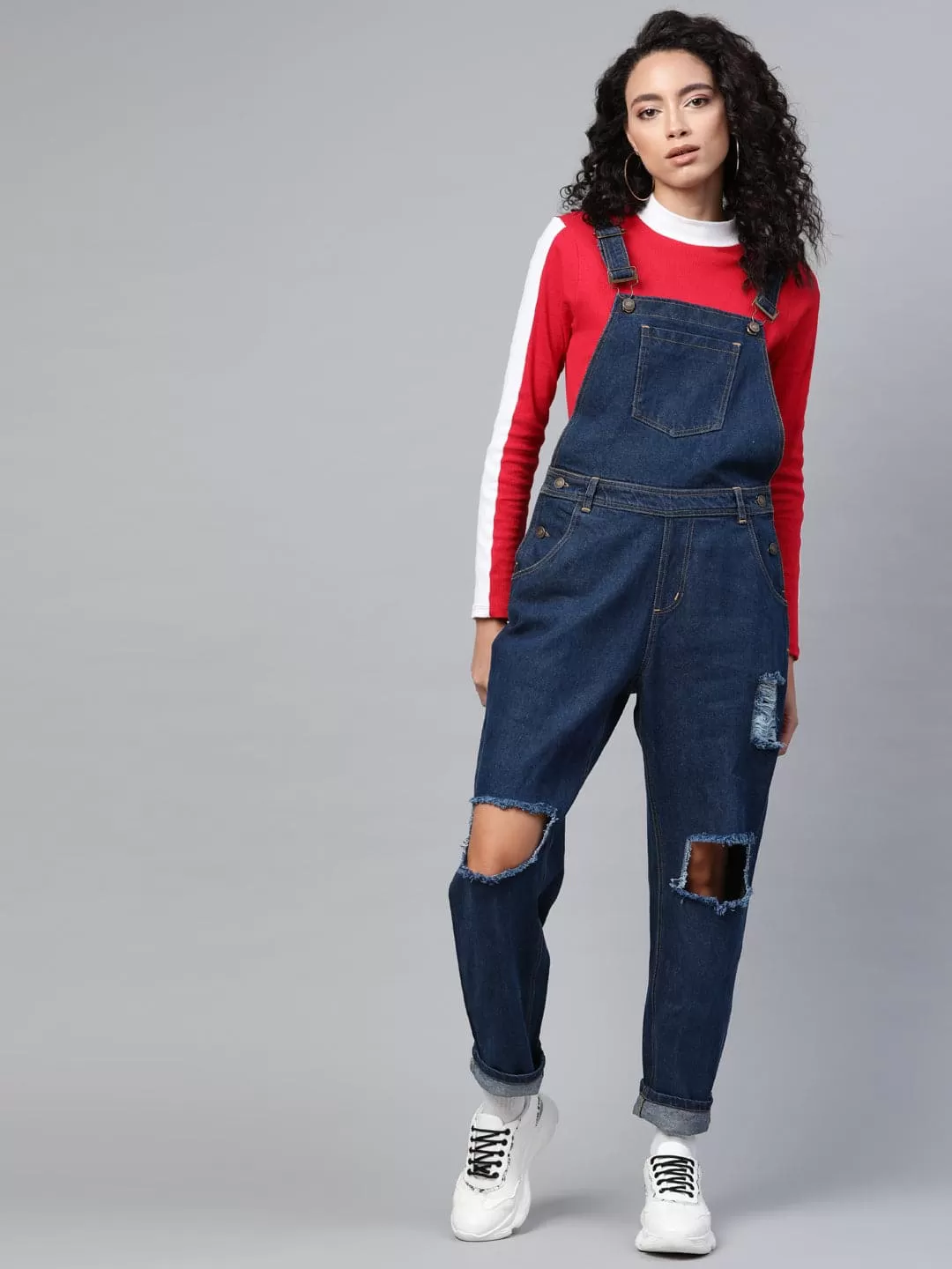 Blue Vintage Distress Dungaree