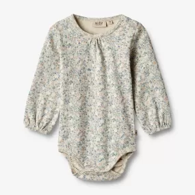 Body L/S Elmine - sandshell mini flowers