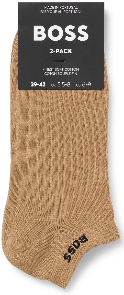 Boss 2 Pair Short Socks Color In White Brown