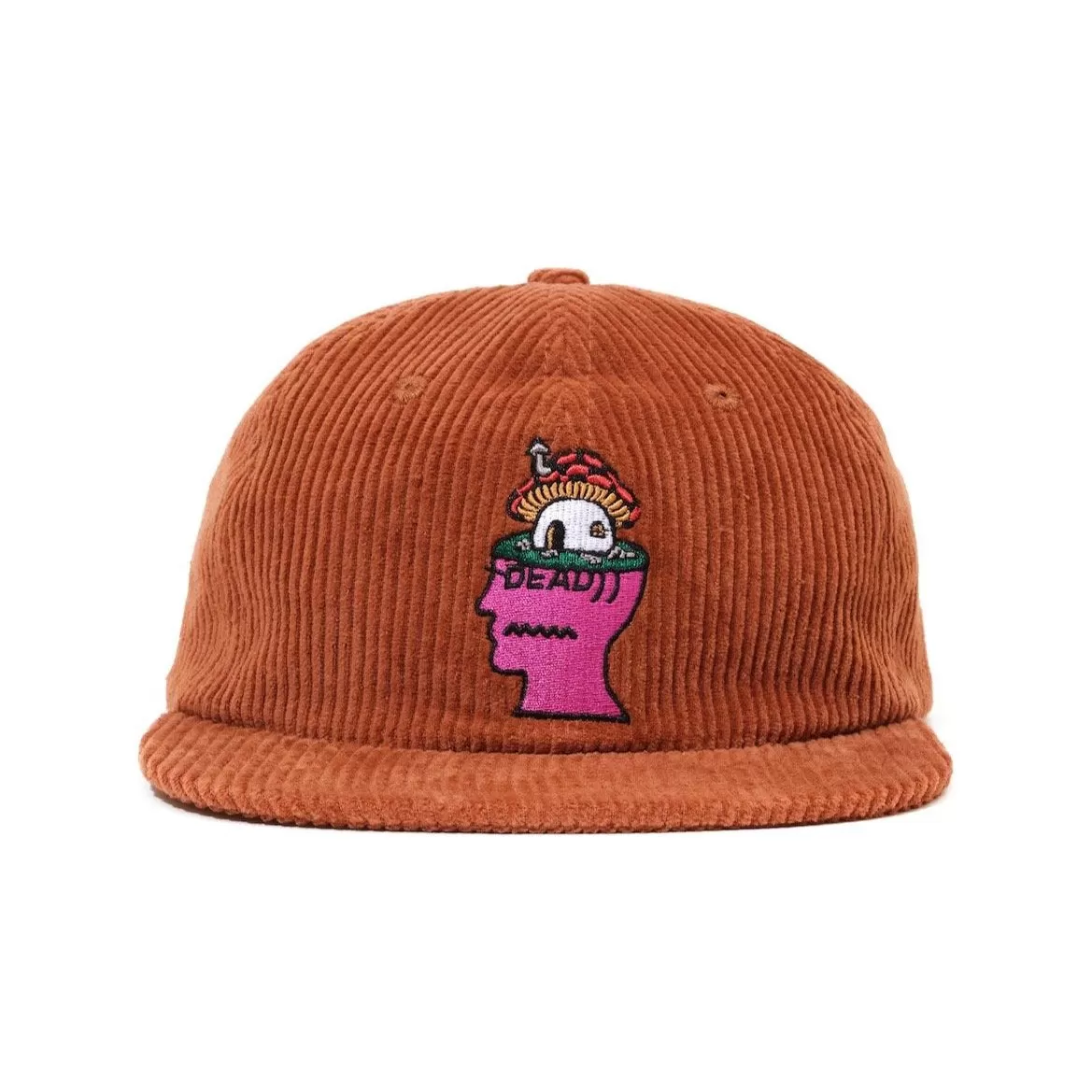 Brain Dead Mushroom Head Cord 6-Panel Hat