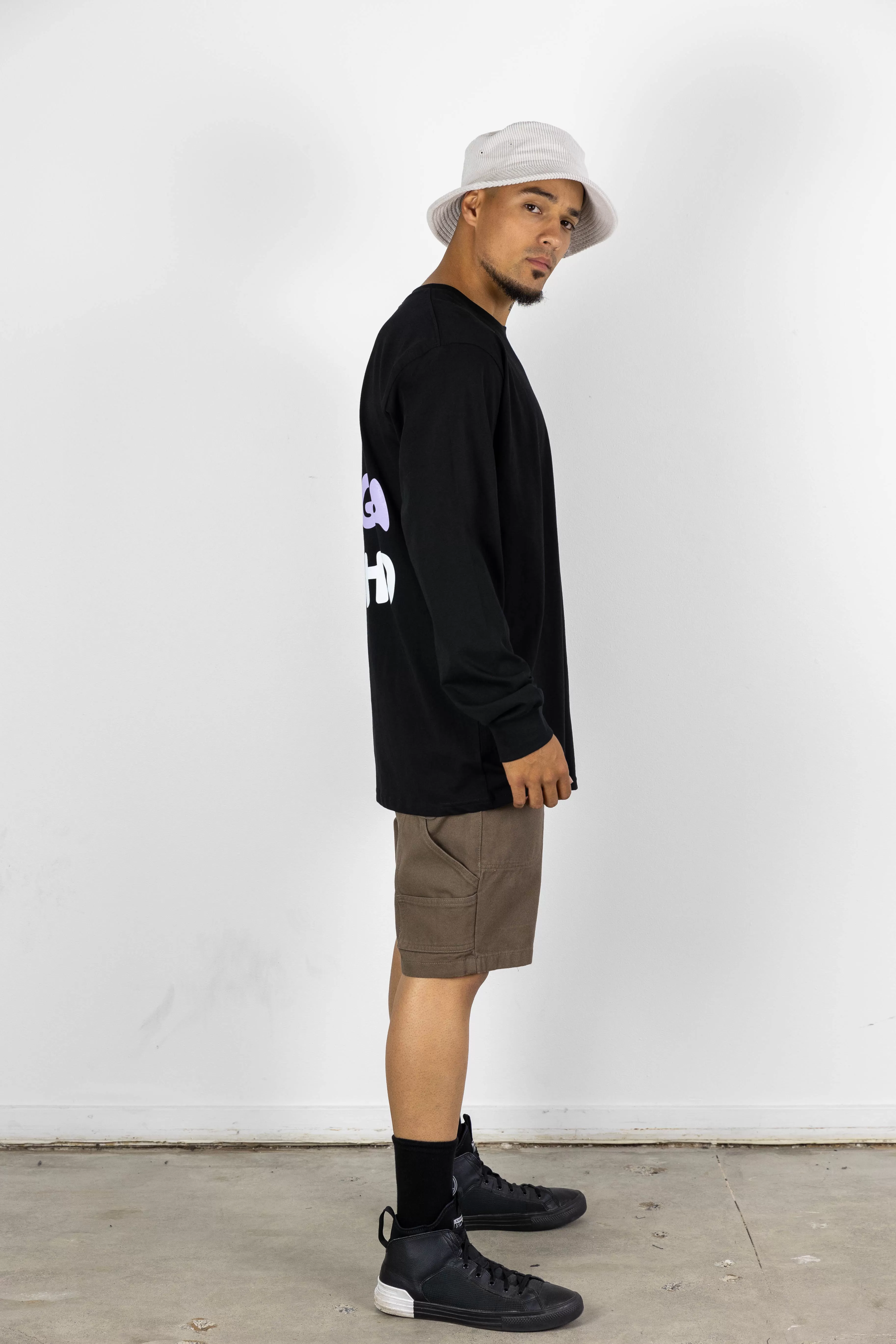 BROOK LONGSLEEVE TEE PURPLE/BLACK