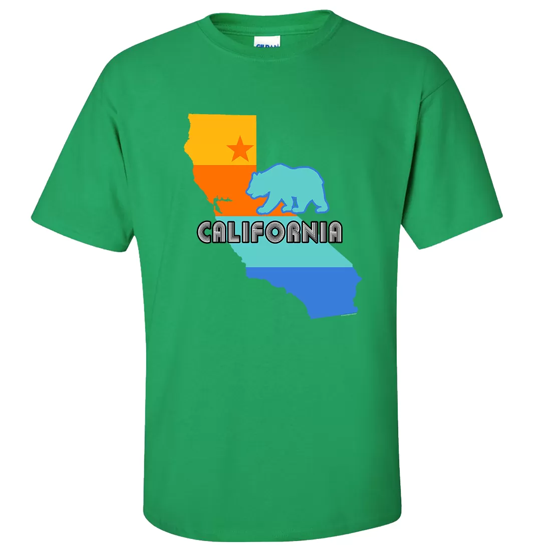 California Bear State Stripes Asst Colors T-shirt/tee