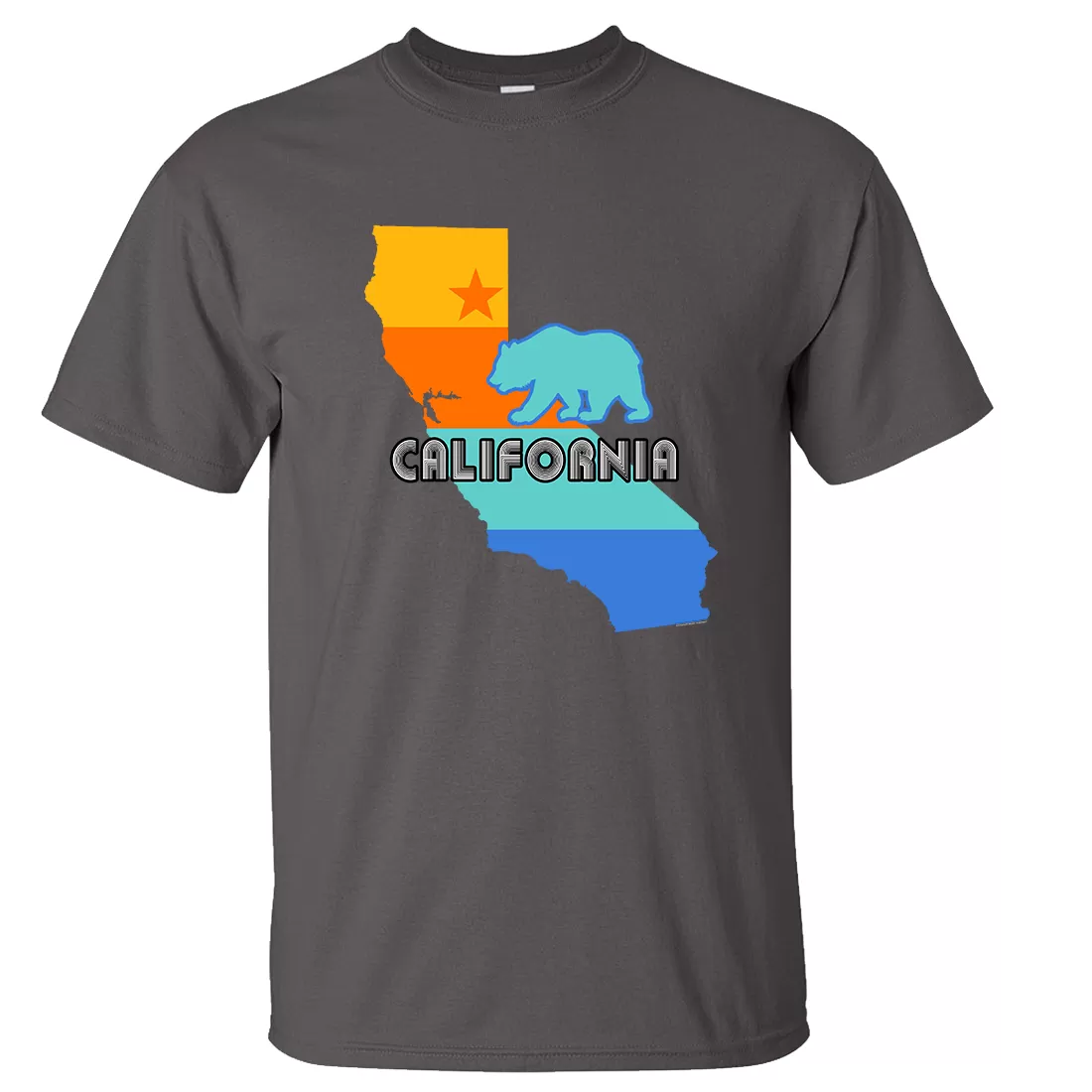 California Bear State Stripes Asst Colors T-shirt/tee