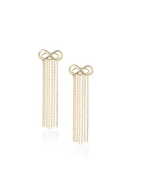 Carlton London Gold Plated Tasselled Contemporary Drop Earring For Women