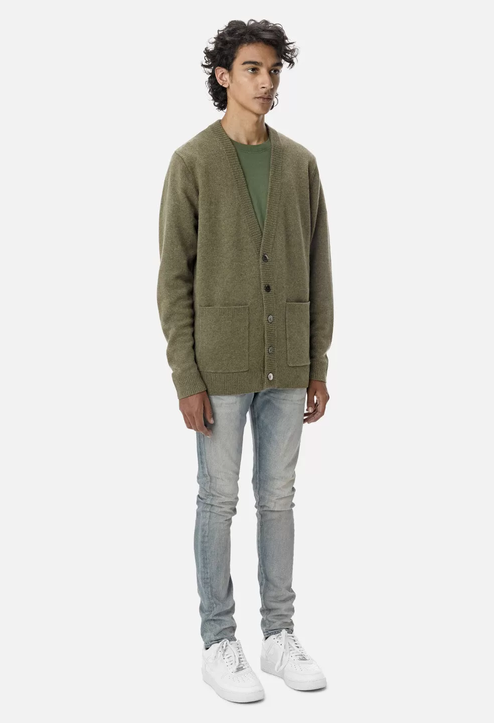 Cashmere Cardigan / Olive