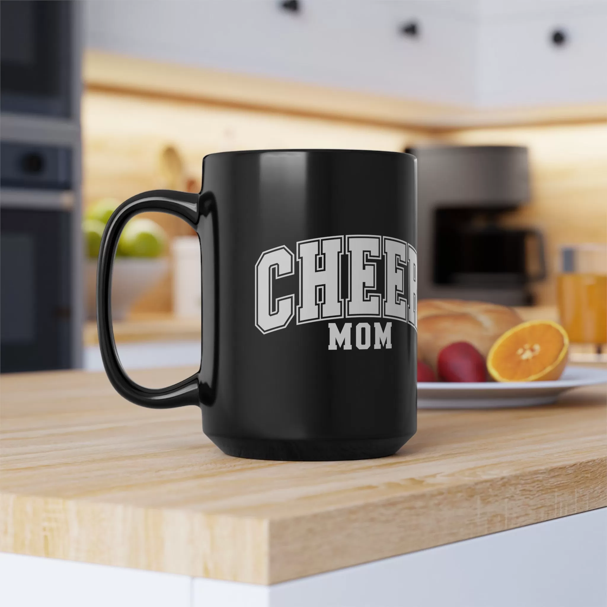 CHEER MOM - Black Mug (11oz, 15oz)