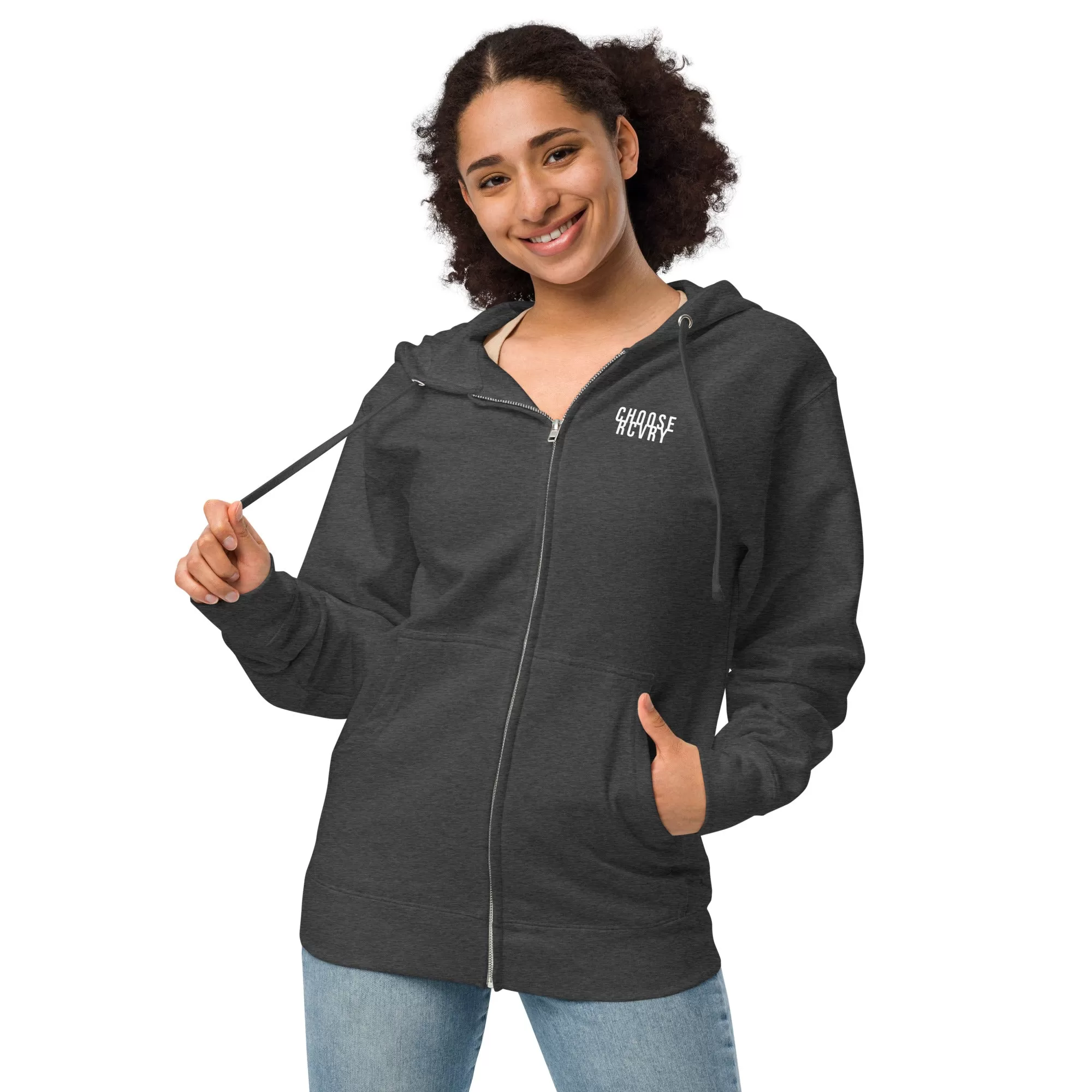 Choose RCVRY NGU Unisex Zipup Hoodie