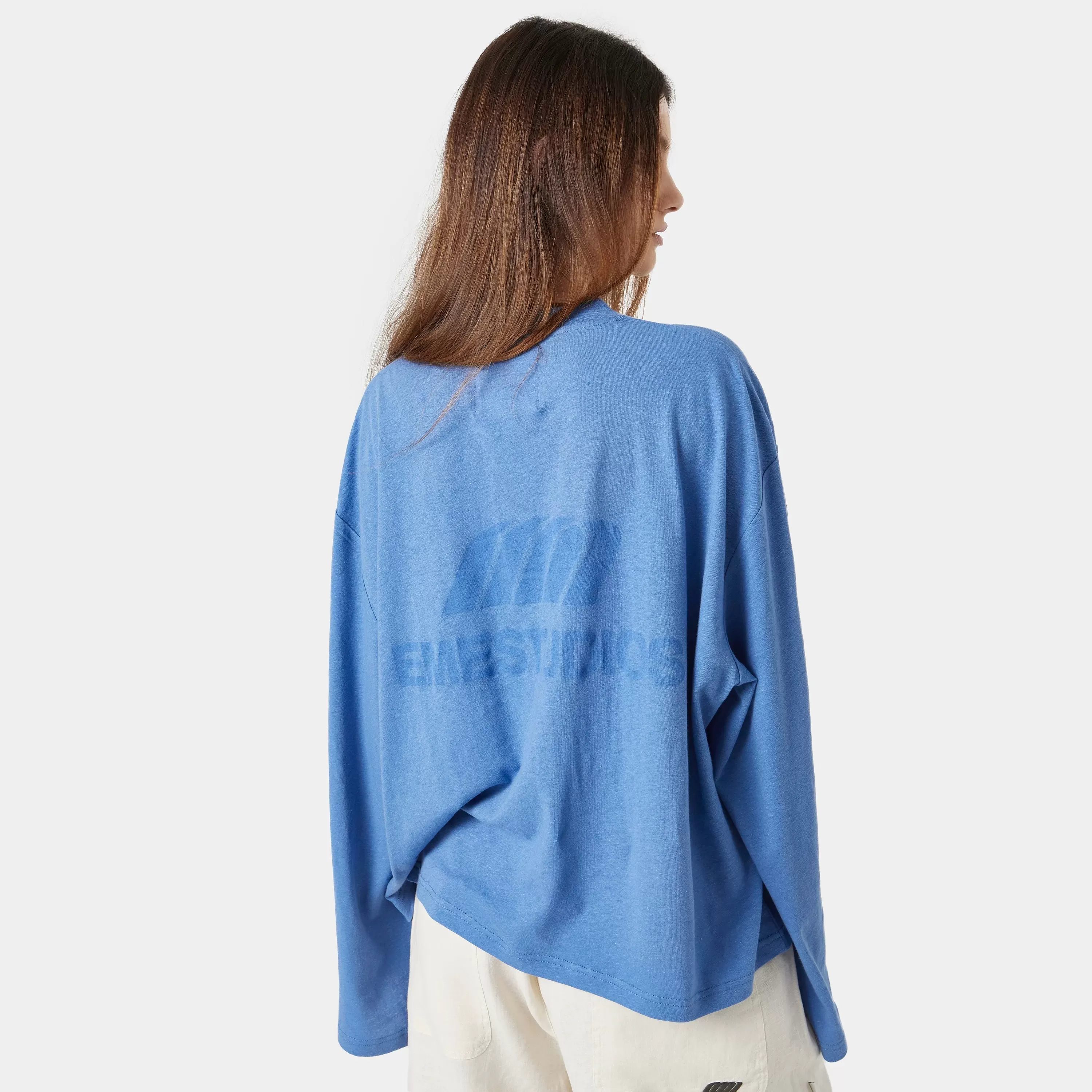 Cotten Long Sleeve Blue