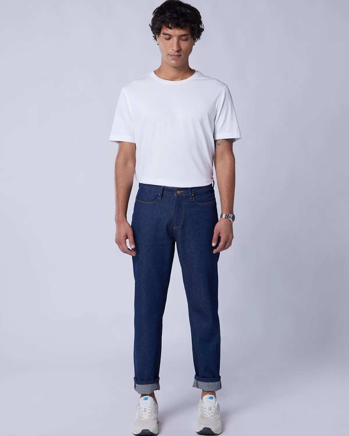 Crisp Blue Rigid Jeans