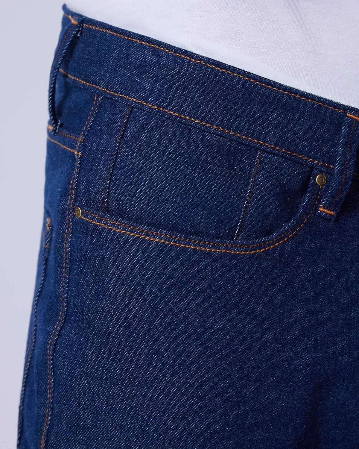 Crisp Blue Rigid Jeans