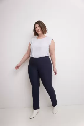 Curvy Tummy Control Straight Leg Pants