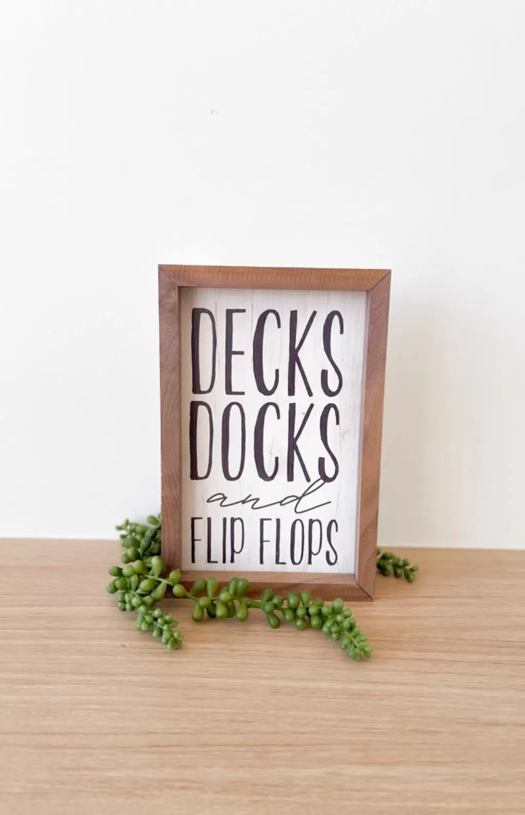 Decks Docks and Flip Flops Sign