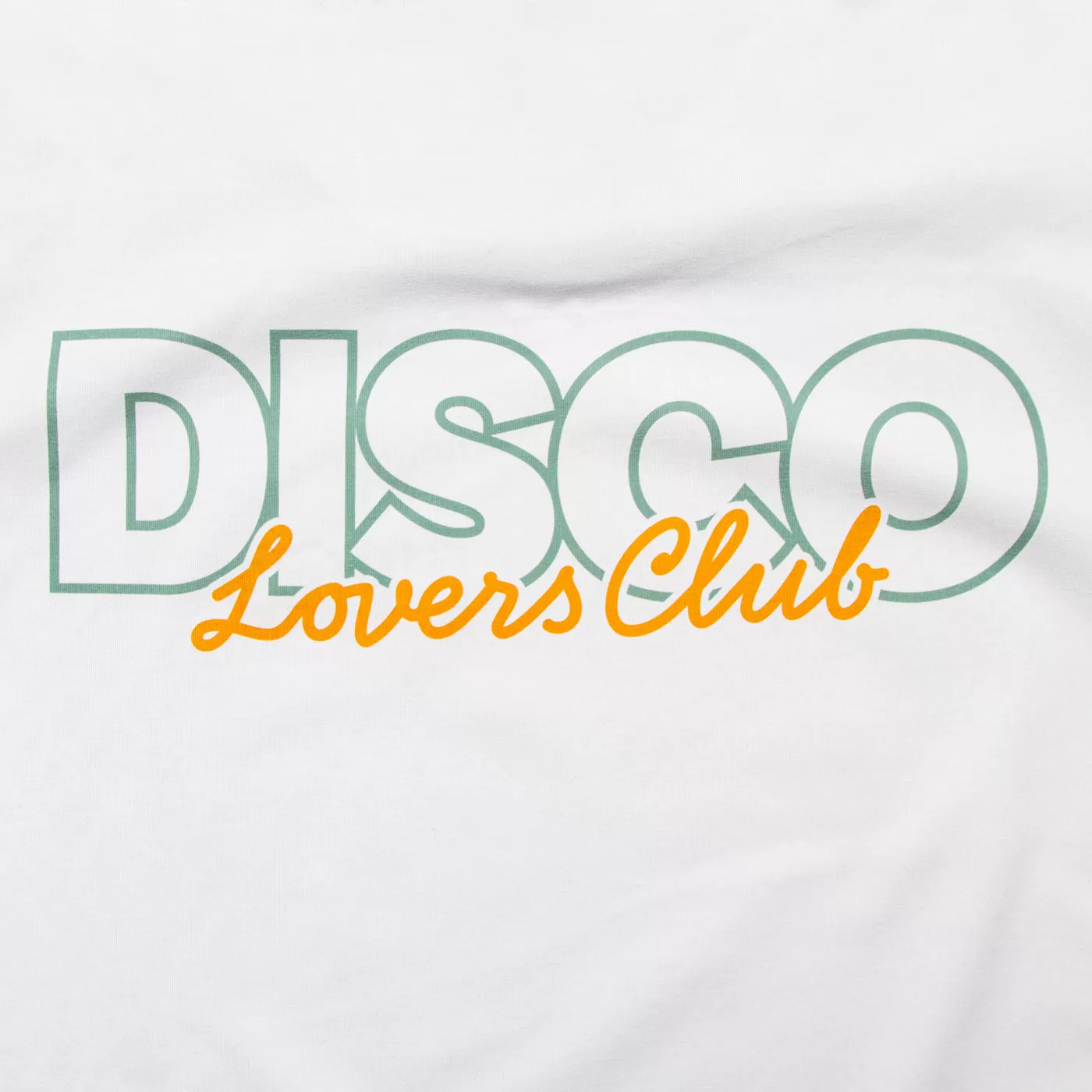 Disco Lovers Front Print - Tshirt - White