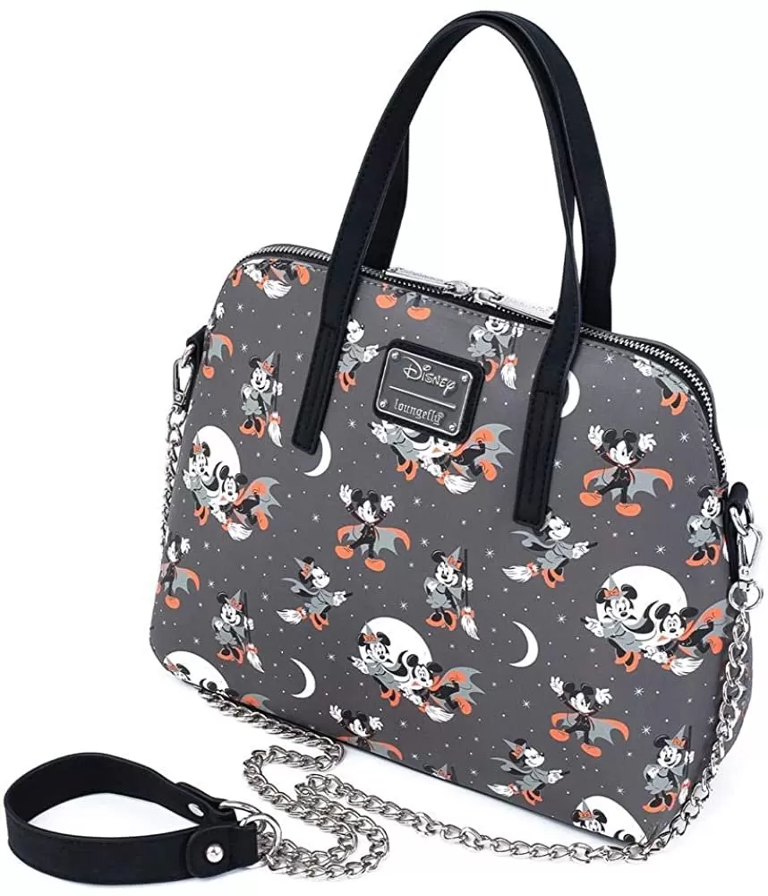 Disney Mickey & Minnie Halloween Allover Print Crossbody Bag