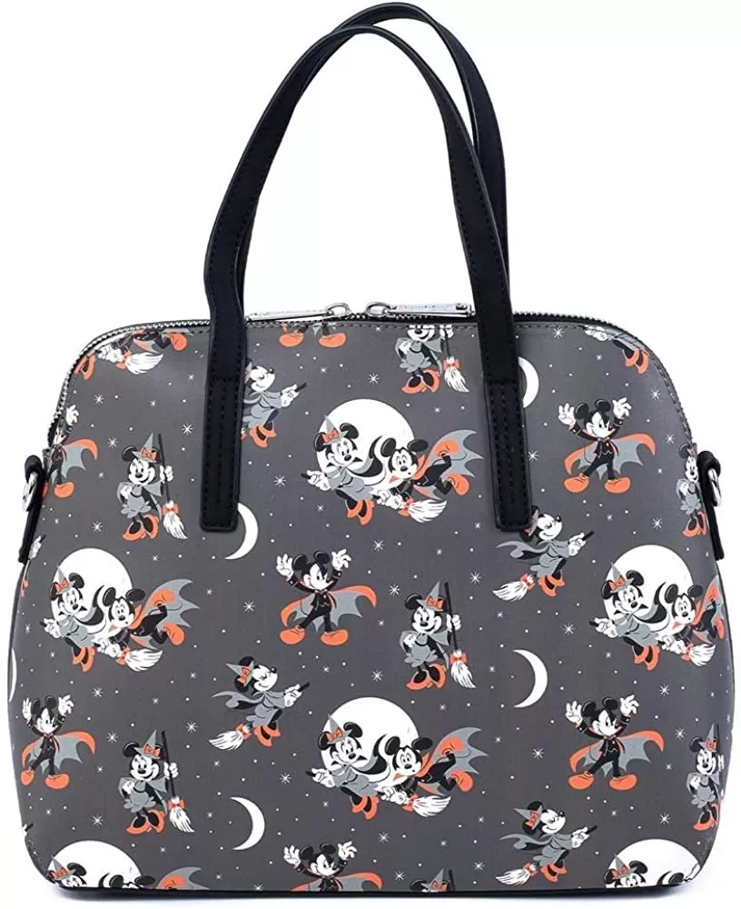 Disney Mickey & Minnie Halloween Allover Print Crossbody Bag