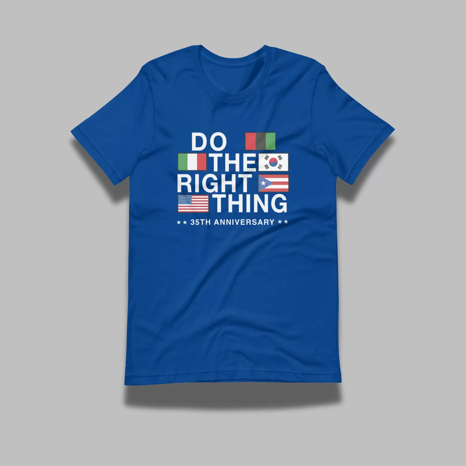 Do The Right Thing Flag Tee (Blue)