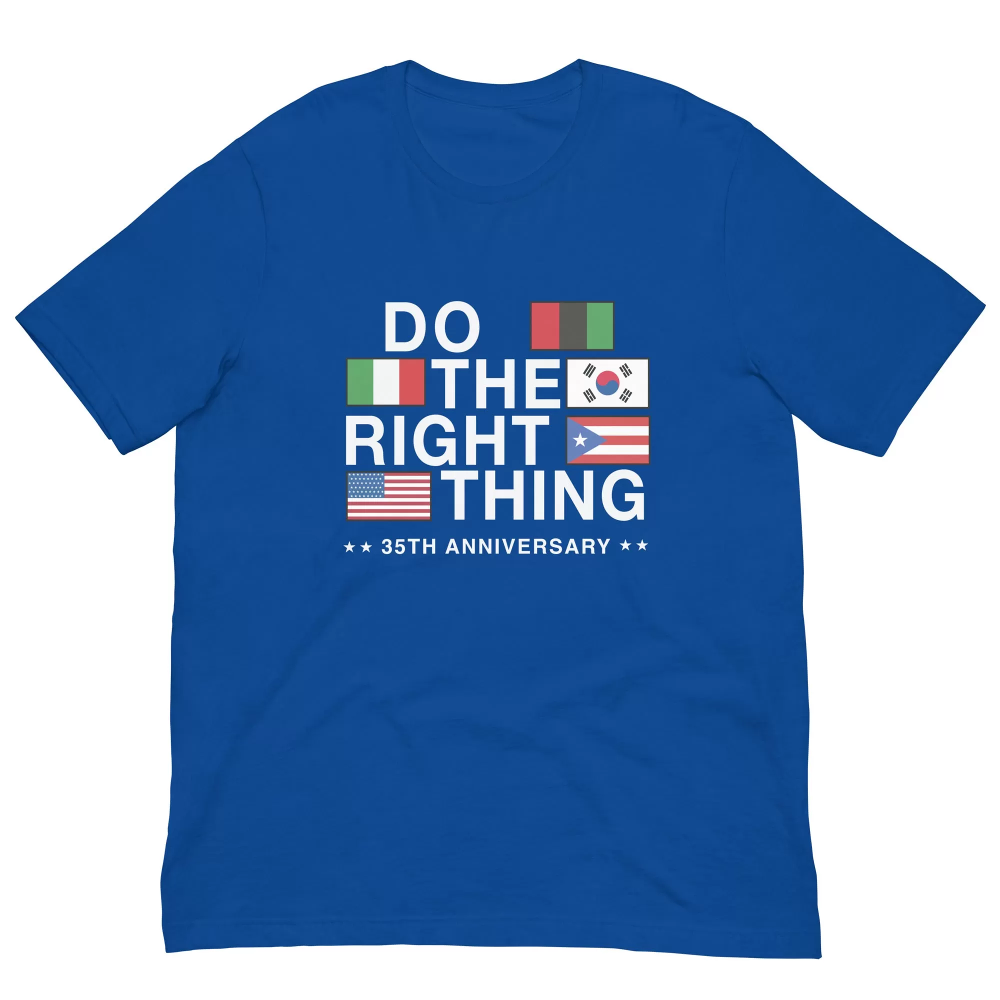 Do The Right Thing Flag Tee (Blue)