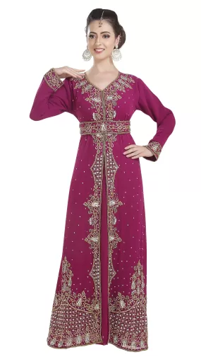 Embroidered Jallabiya Henna Party Dress