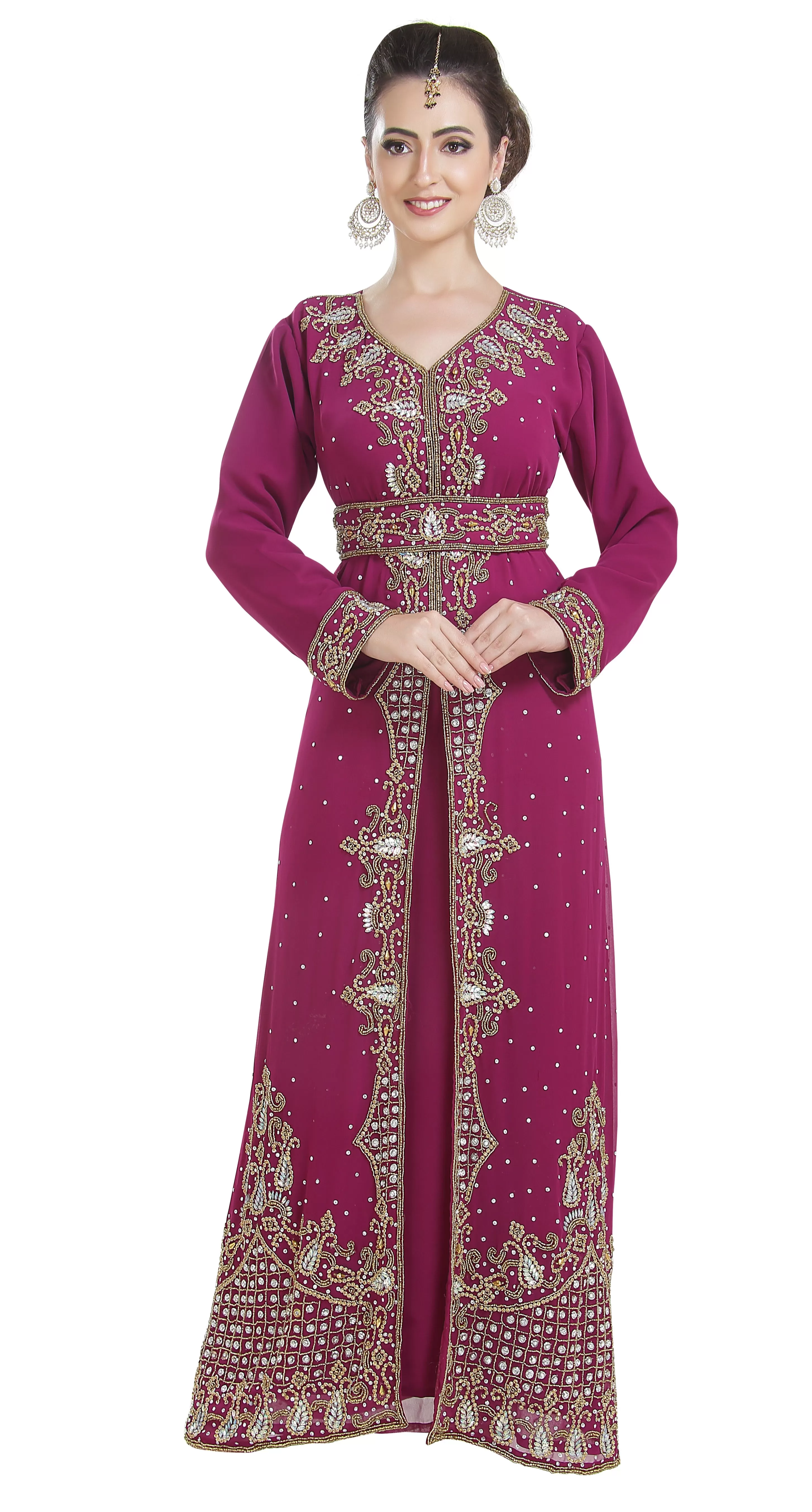 Embroidered Jallabiya Henna Party Dress