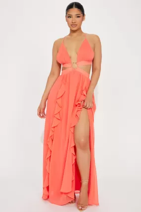 Endless Affection Maxi Dress - Coral