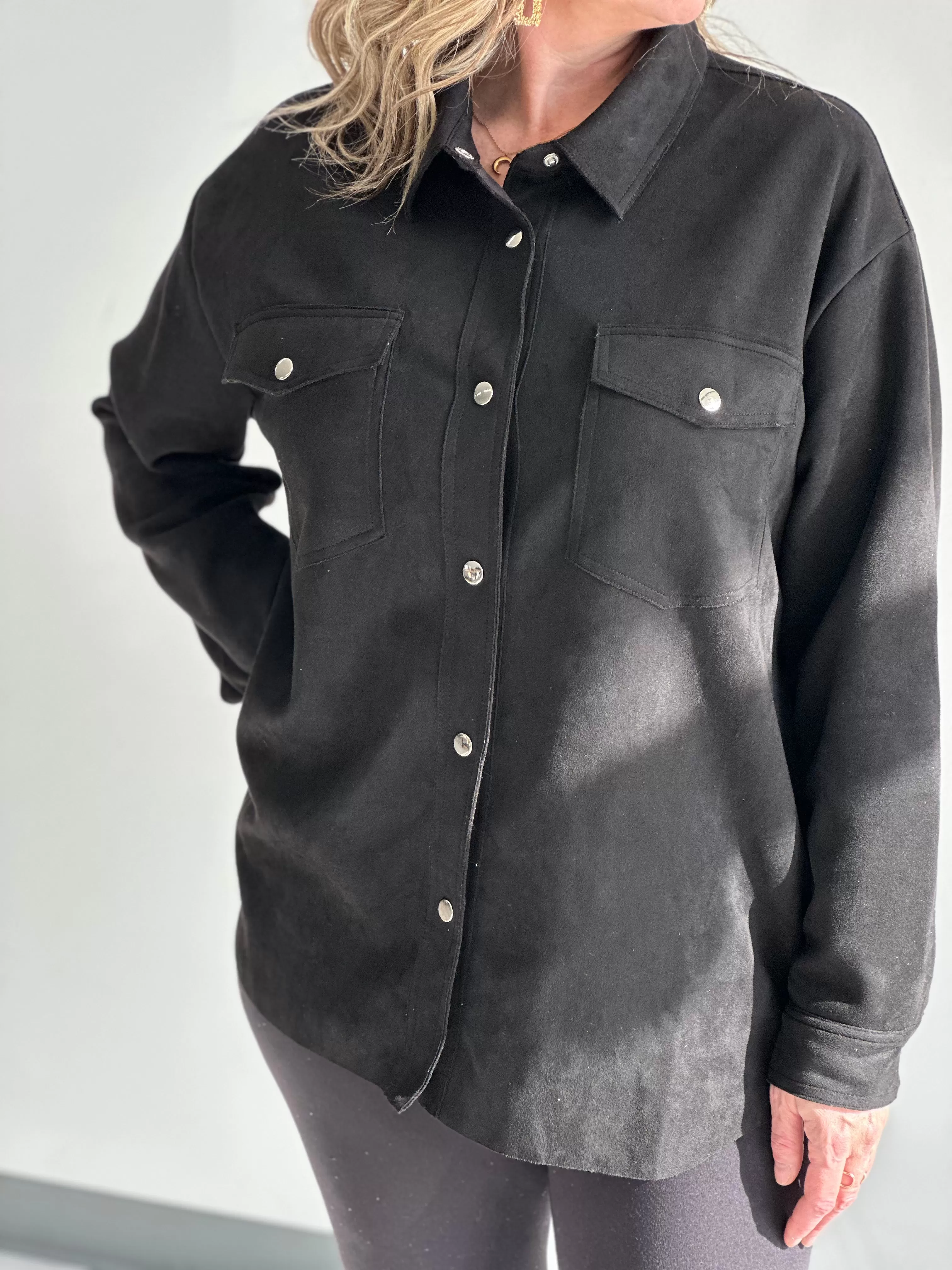 Essential Faux Suede Shacket