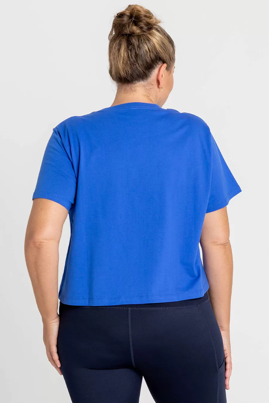 Everyday Cropped T-Shirt - Cobalt Blue