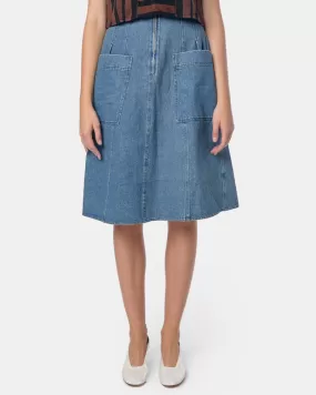 Fit-Flare Deetjens Skirt in Stonewash