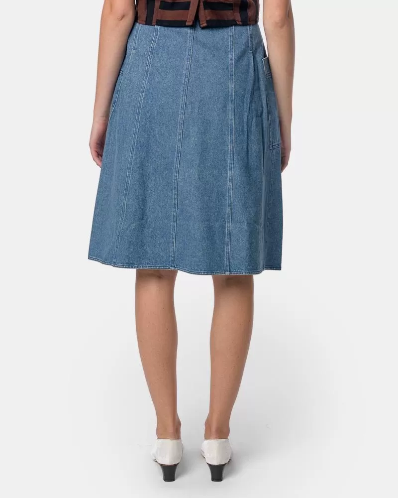 Fit-Flare Deetjens Skirt in Stonewash